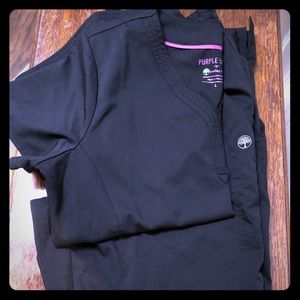 Purple Hands scrubs. Sz L